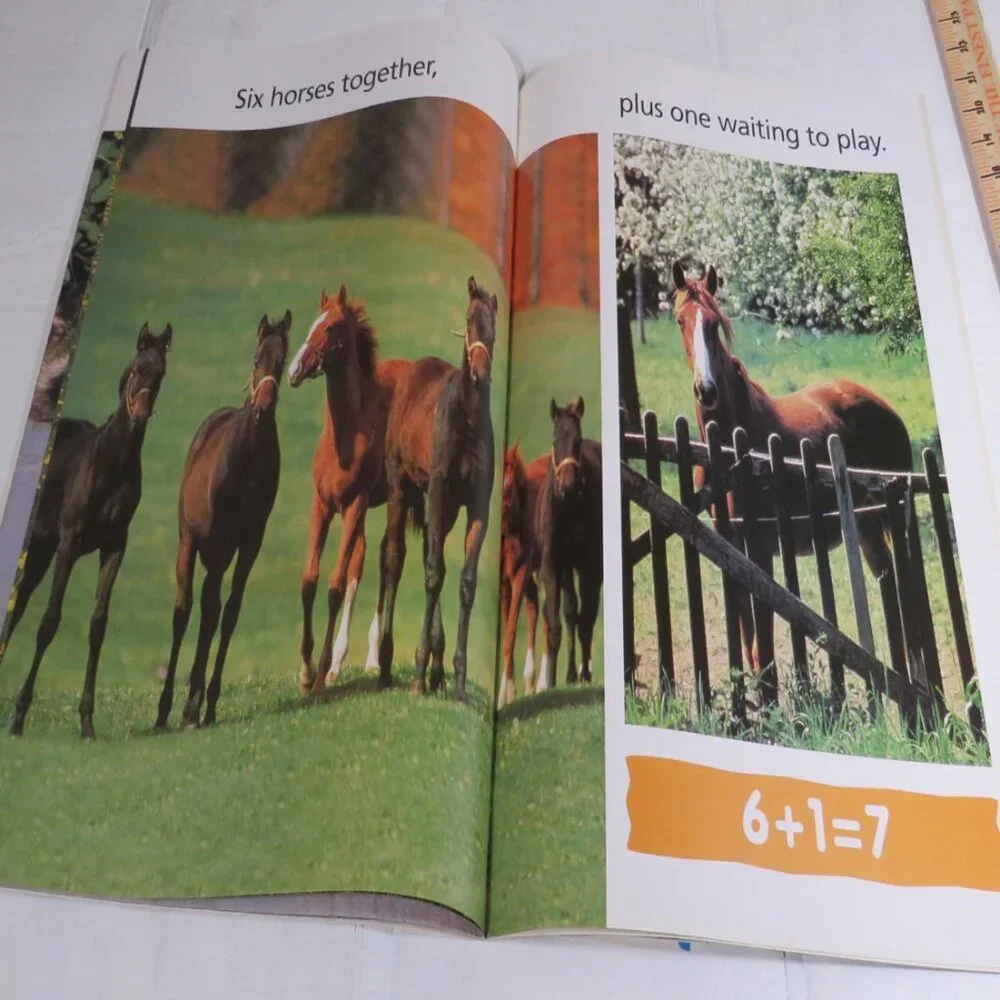 Adding Animals BIG BOOK (almost 2 feet tall) with teacher pages CLASSROOM SIZE